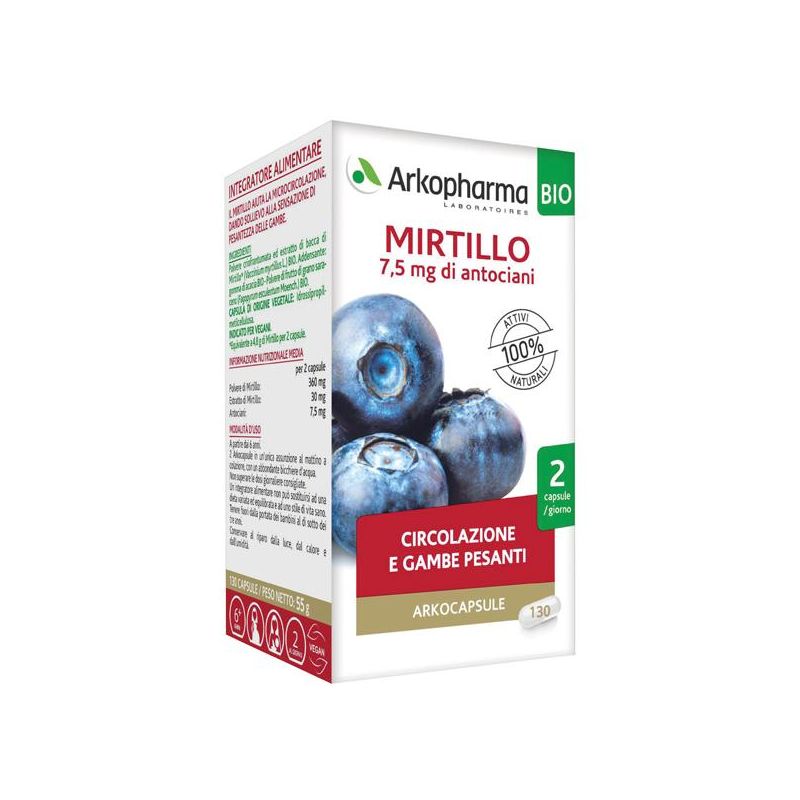 Arkopharma Mirtillo Bio - 40 Capsule Naturali