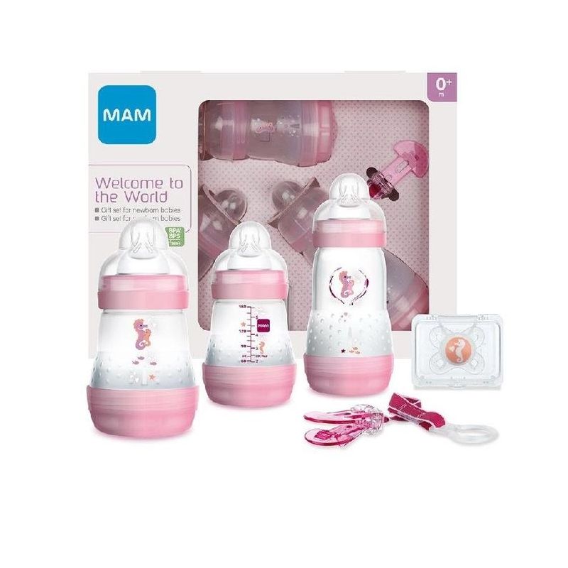 Set Regalo Mam Benvenuto nel Mondo per Neonati Rosa 0 Mesi+