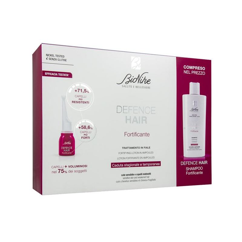 Bionike Defence 21 Fortificante Hair Fiale 6ml e Shampoo 200ml
