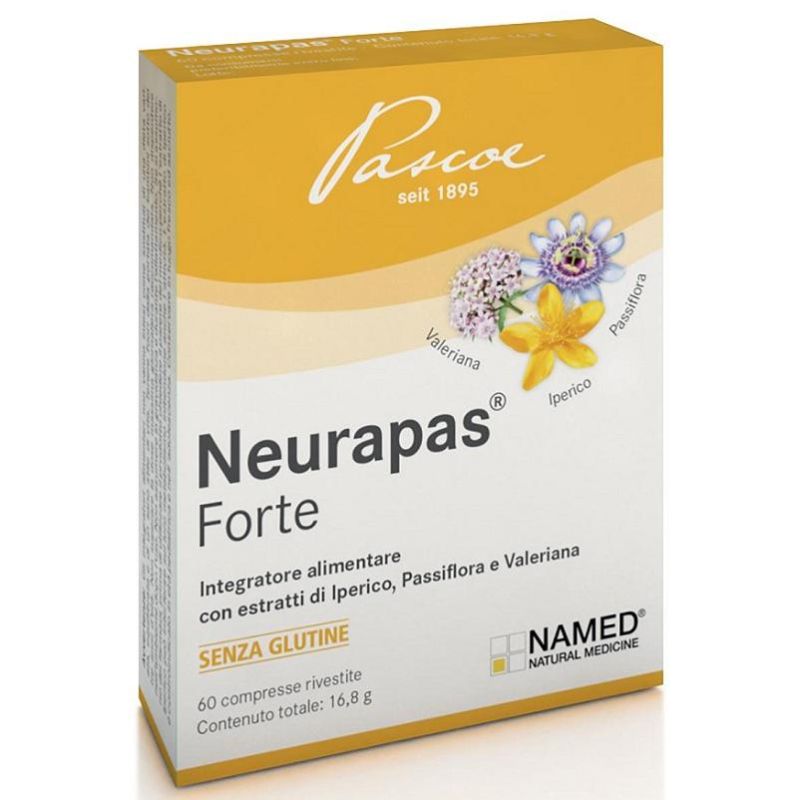 Neurapas Forte - Integratore per il Benessere del Sistema Nervoso, 60 Compresse