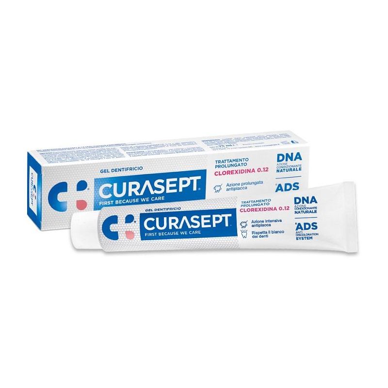 Curasept Dentifricio con 0,12% di Clorexidina ADS+DNA, 75ml