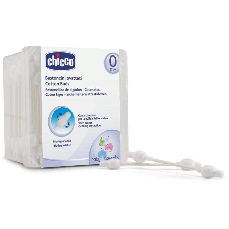 Chicco Bastoncini di Cotone per Neonati 0M+, 60 Pezzi
