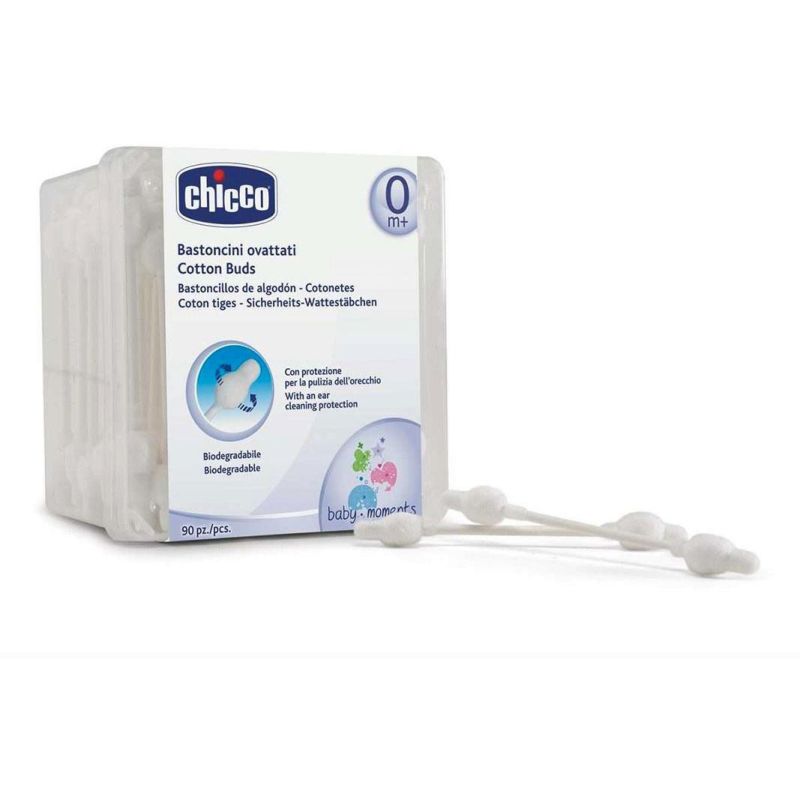 Chicco Bastoncini Ovattati - Confezione da 90 Pezzi