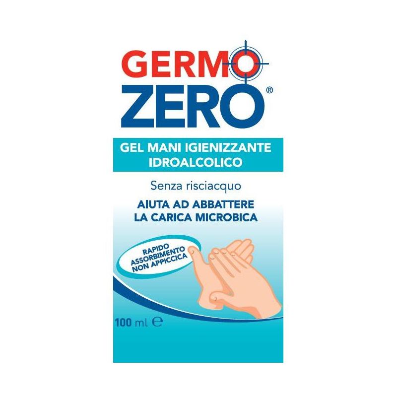 Germozero Gel Igienizzante Avanzato per Mani, 100ml