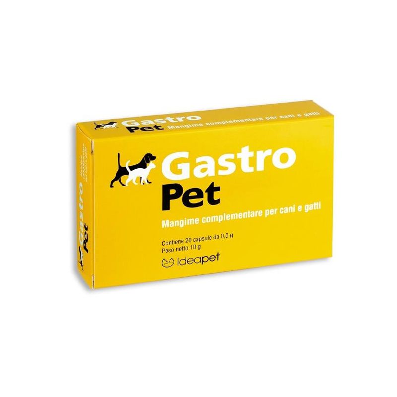 Gastro Pet - Integratore Alimentare per Cani e Gatti, 20 Capsule