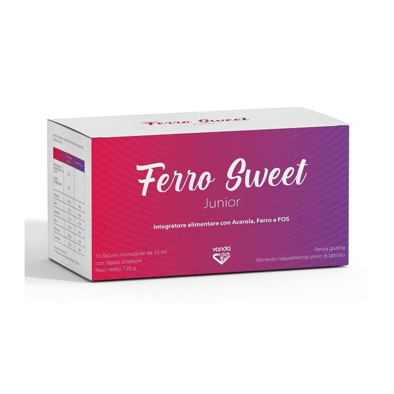 Vanda Ferro Sweet Junior - Integratore alimentare in Fialette da 10 pezzi
