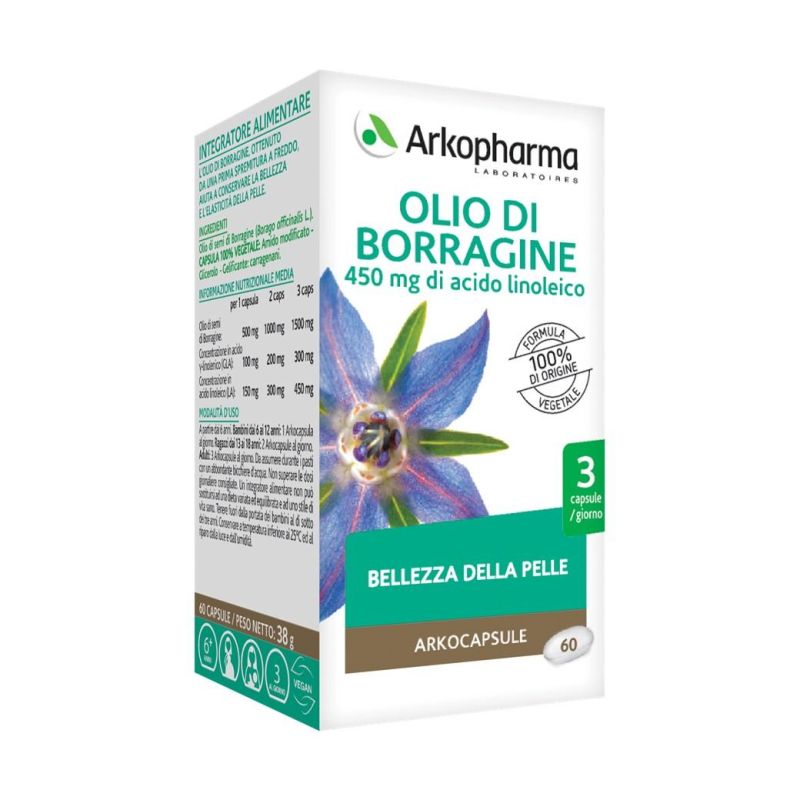 Arkopharma Borragine Olio - 60 Capsule Salutari