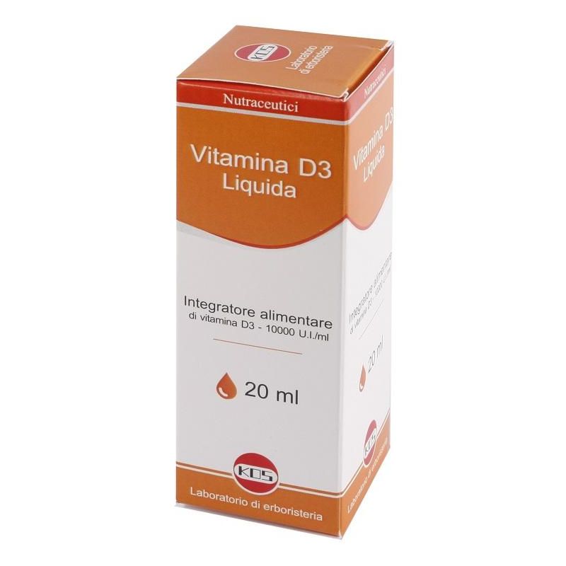 Kos Vitamina D Concentrata alta Potenza 10000 UI/ml, 20ml Liquida