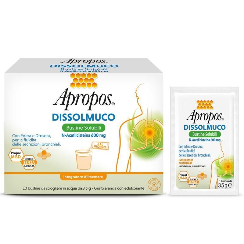 Apropos Dissolmuco - 10 Bustine Orosolubili
