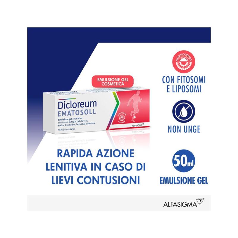 Dicloreum Ematosoll Gel per il sollievo del dolore - 50ml