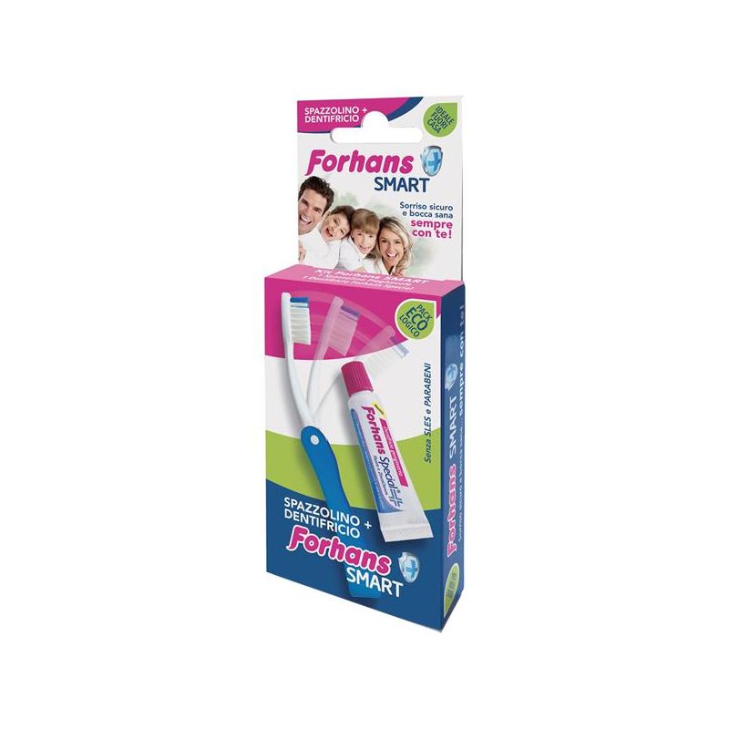 Forhans Smart Set: Spazzolino Pieghevole e Dentifricio 12,5 ml