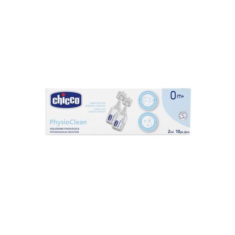 Chicco Physioclean Soluzione Fisiologica per Pulizia Nasale, Pacchetto da 10