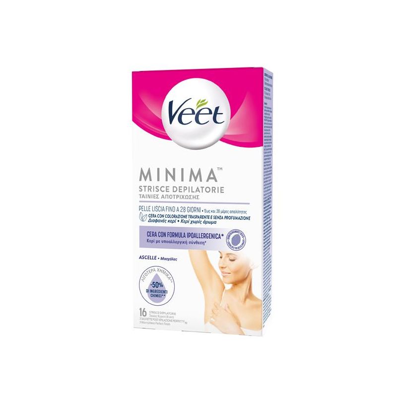 Veet Minima: 16 Strisce Depilatorie per Ascelle