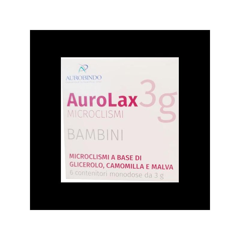Aurolax Microclismi per Bambini - Confezione da 6 Pezzi