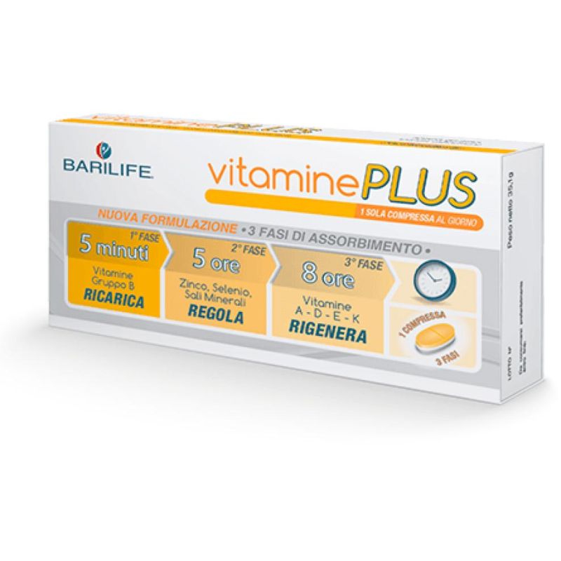 Barilife Plus Trifase - Integratore Vitaminico 30 Compresse
