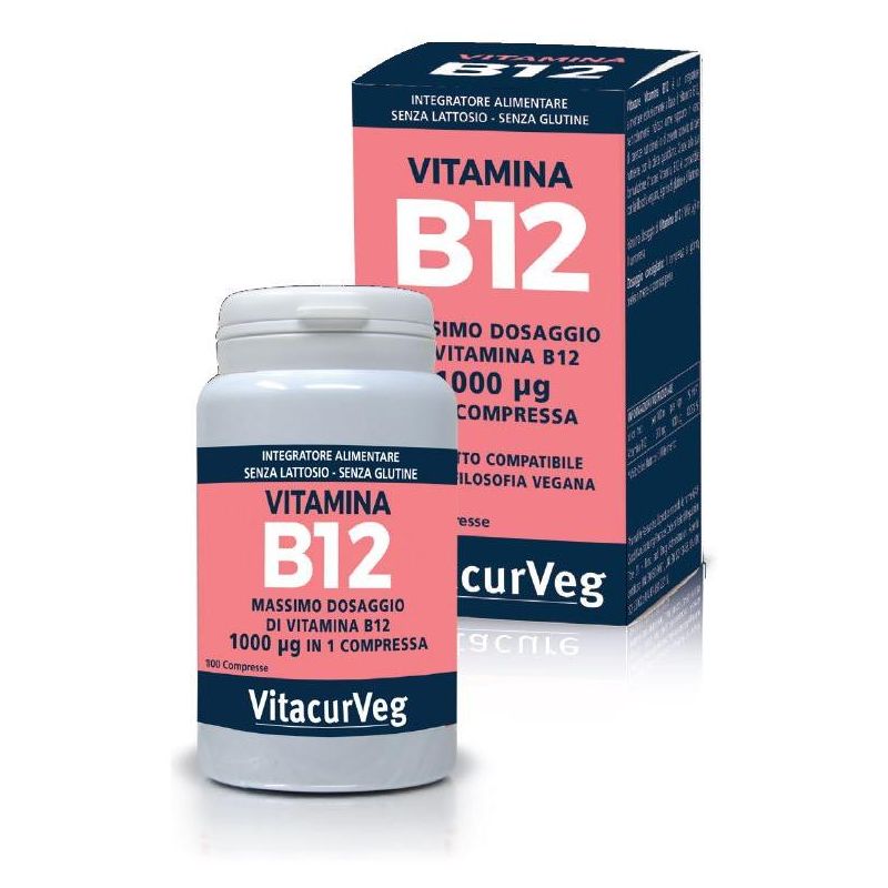 Vitacurveg - Vitamina B12 in 100 Compresse Salutari