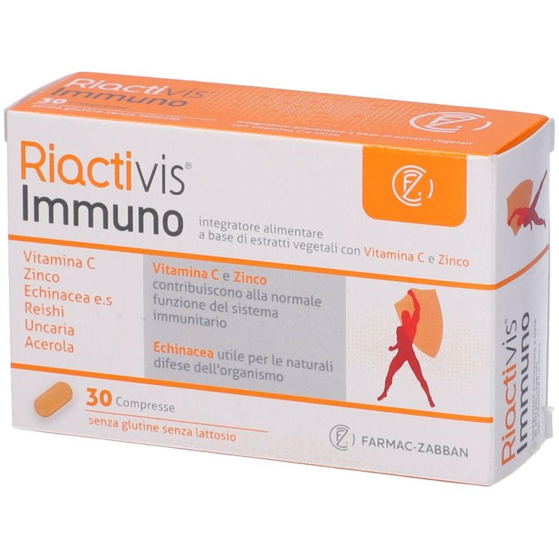 Riactivis Immuno - Rinforzo del Sistema Immunitario, 30 Compresse