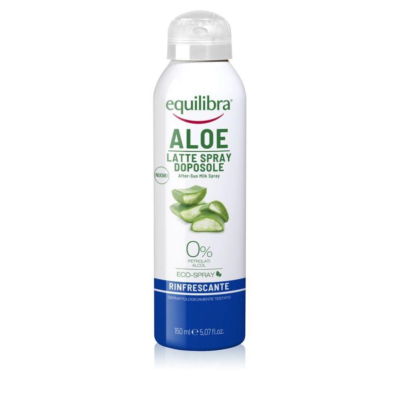 Spray Doposole Rinfrescante Corpo Equilibra Aloe - Latte, 150ml