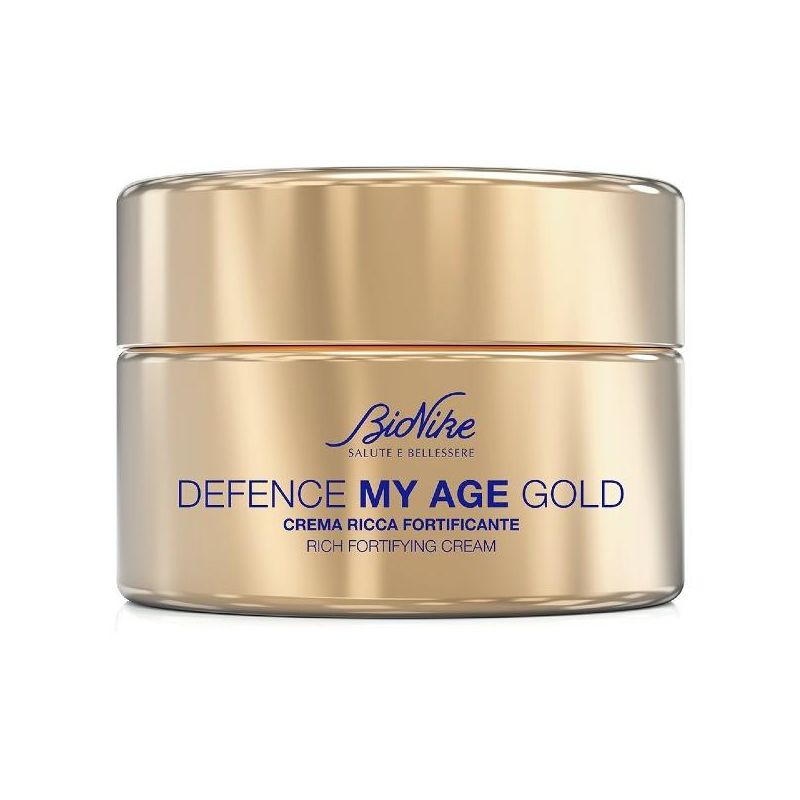 Bionike Defence My Age Gold - Crema Fortificante e Ricca per il Viso, 50ml