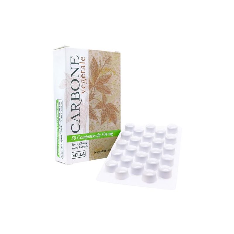 Carbone Vegetale Purificante - 50 Compresse