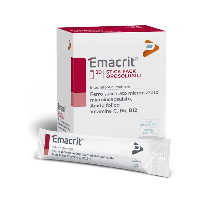 Emacrit Orosolubile - Confezione da 30 Stick Solubili