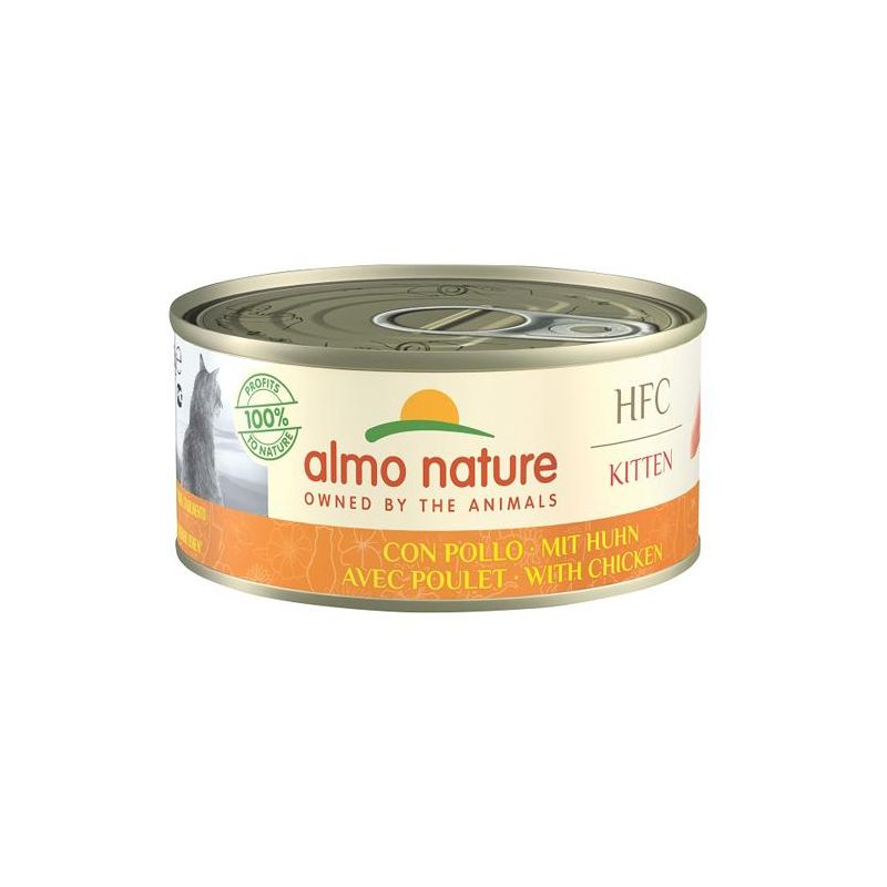Almo Nature HFC Cibo Umido di Pollo per Gattini, 150g