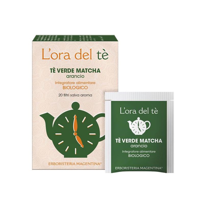 Te' Verde Matcha Biologico con Arancia - 20 Filtri