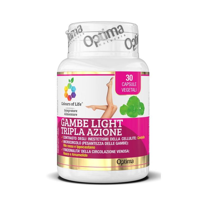 Colours Of Life Tripla Azione Light per Gambe 30 Capsule Vegetali
