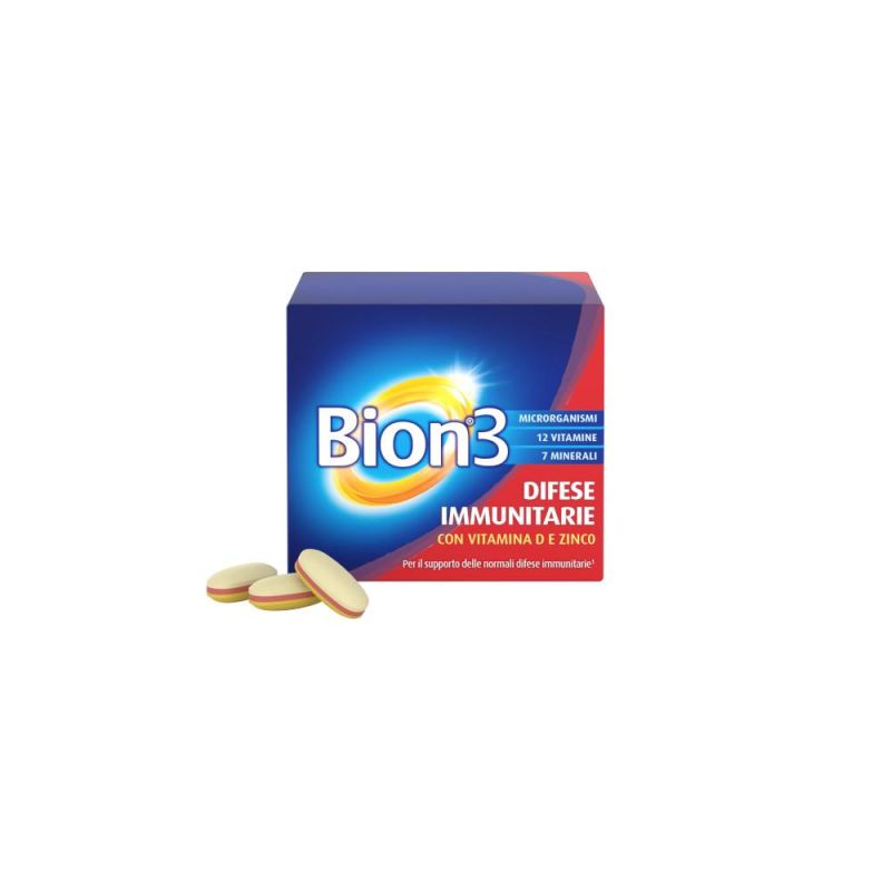 Bion3 Immune Defense con Vitamina D e Zinco - 30 Compresse per il Rinforzo Immunitario