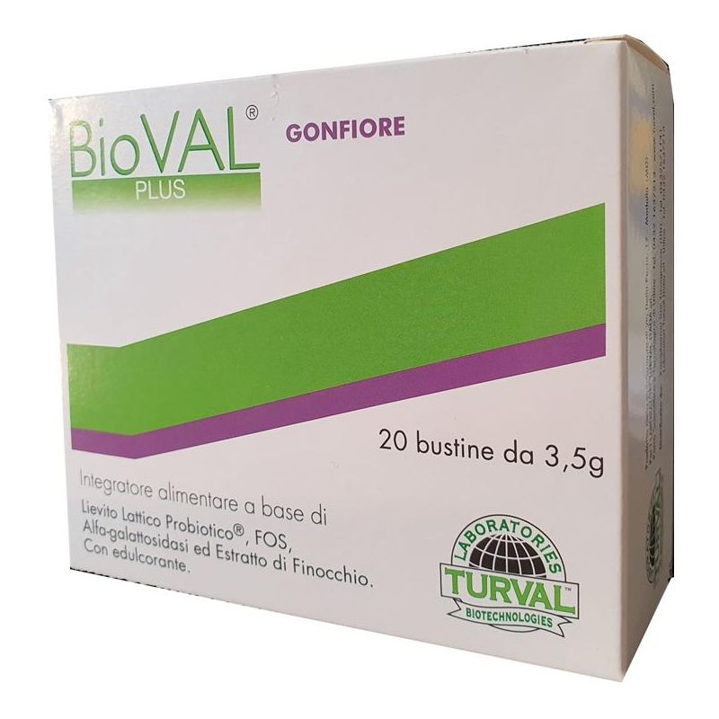 Bioval Plus Anti-Gonfiore, 20 Bustine - Prodotto Biologico