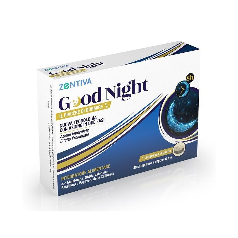 Zenitiva Good Night - Compresse per il Sonno Ristoratore, 30 Pezzi