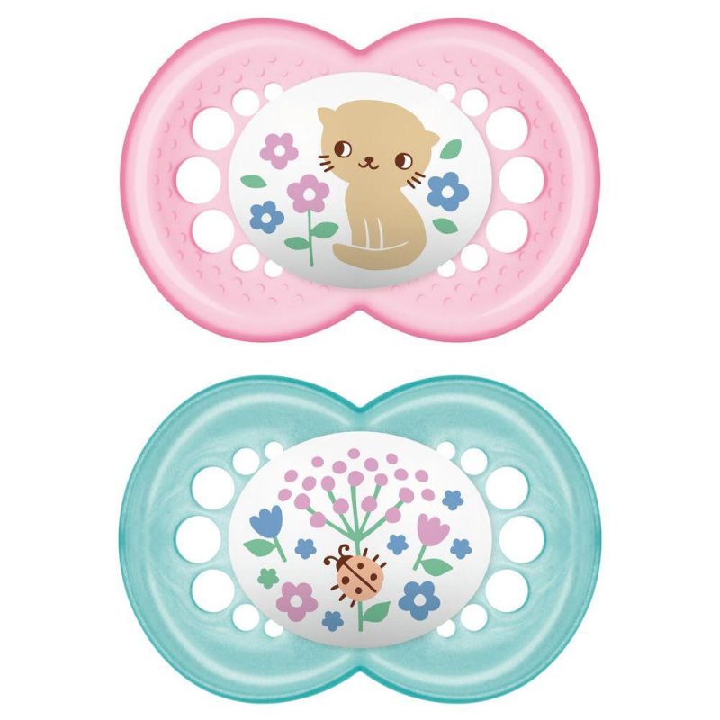 Set di Succhietti Mam Original per Bambine dai 6 Mesi+