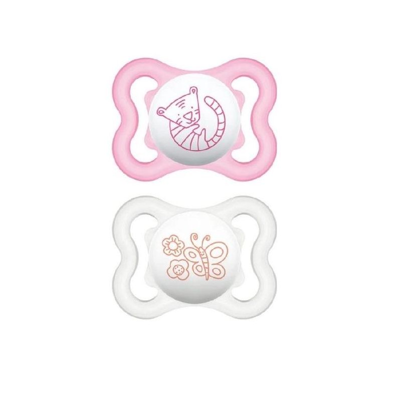 Set di Succhietti Mam Air in Caucci per Bambina, 2-6 Mesi