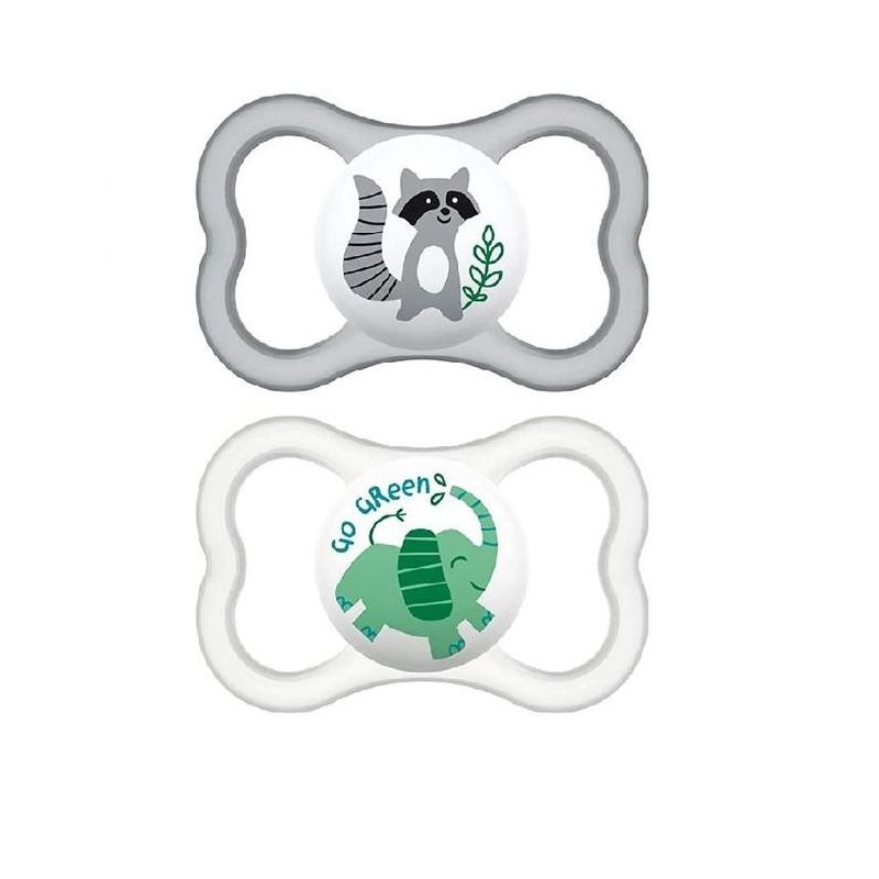 MAM Air Succhietto in Silicone Neutro, Confezione da 2 Pezzi
