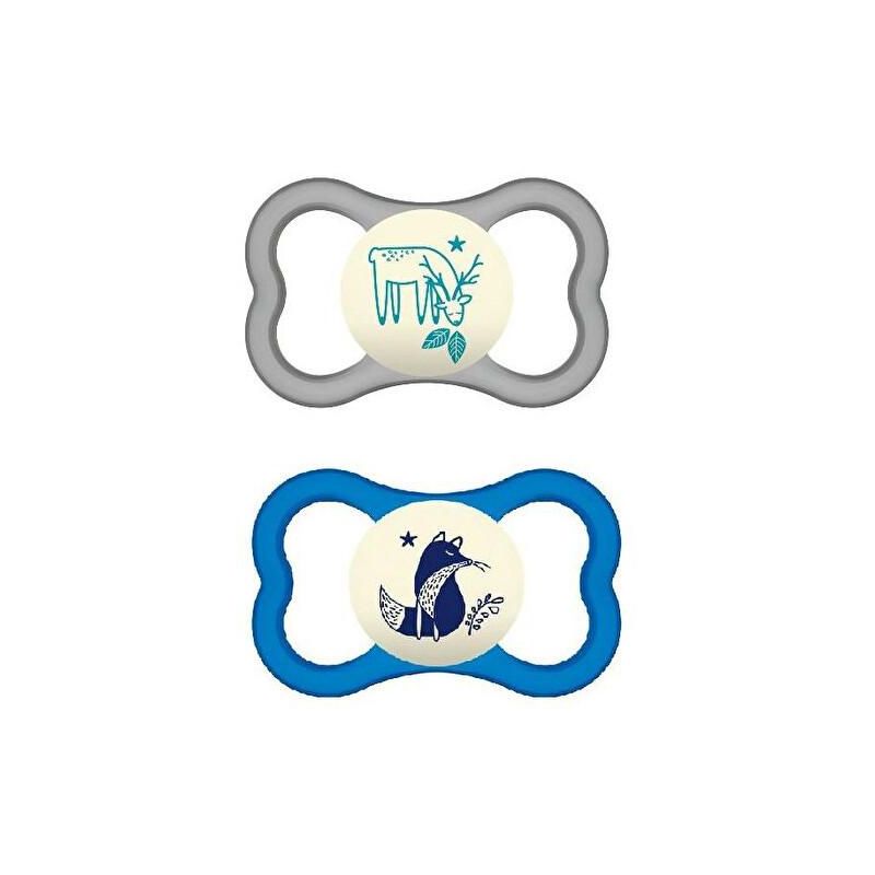 Succhietti Notturni in Silicone Mam Air per Maschi, Confezione da 2