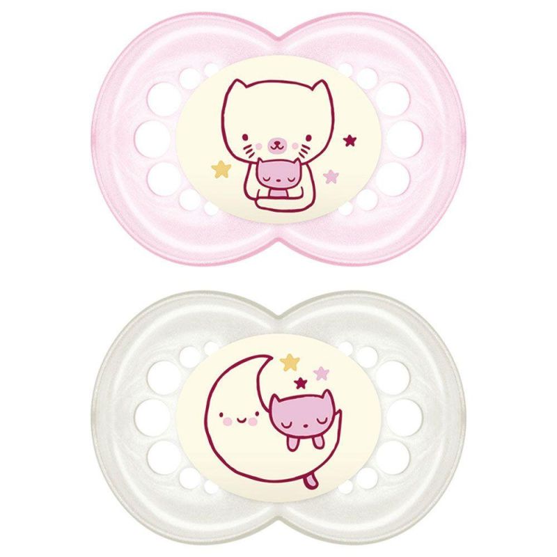 Set Notturno Succhietto MAM in Silicone per Bambine