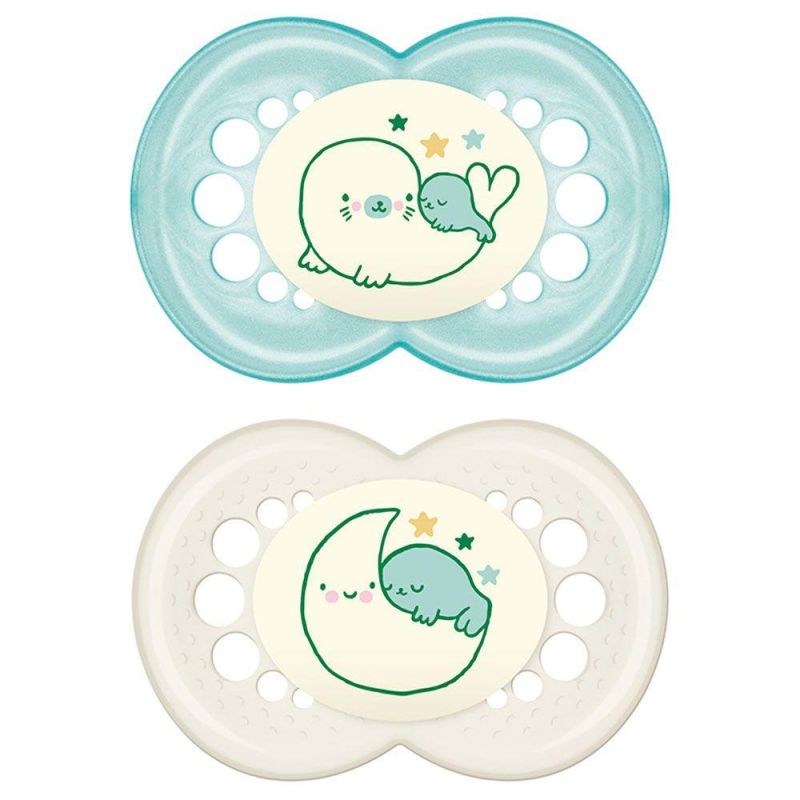 Set Notturno Mam: Succhietto in Silicone per Bambini 6 Mesi+