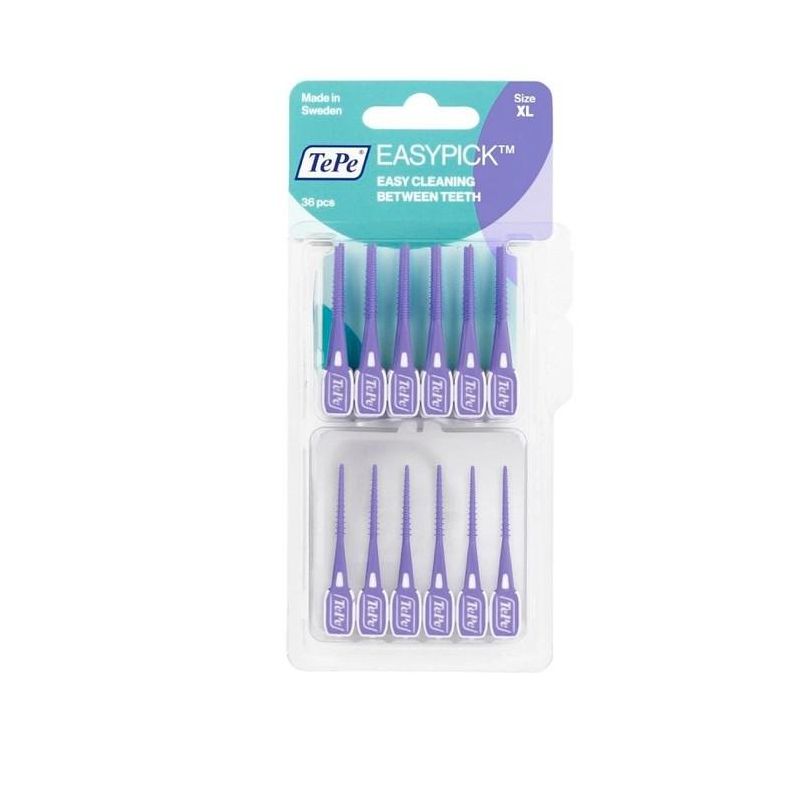TePe EasyPick Extra Large - Scovolini Interdentali Viola, 36 Pezzi