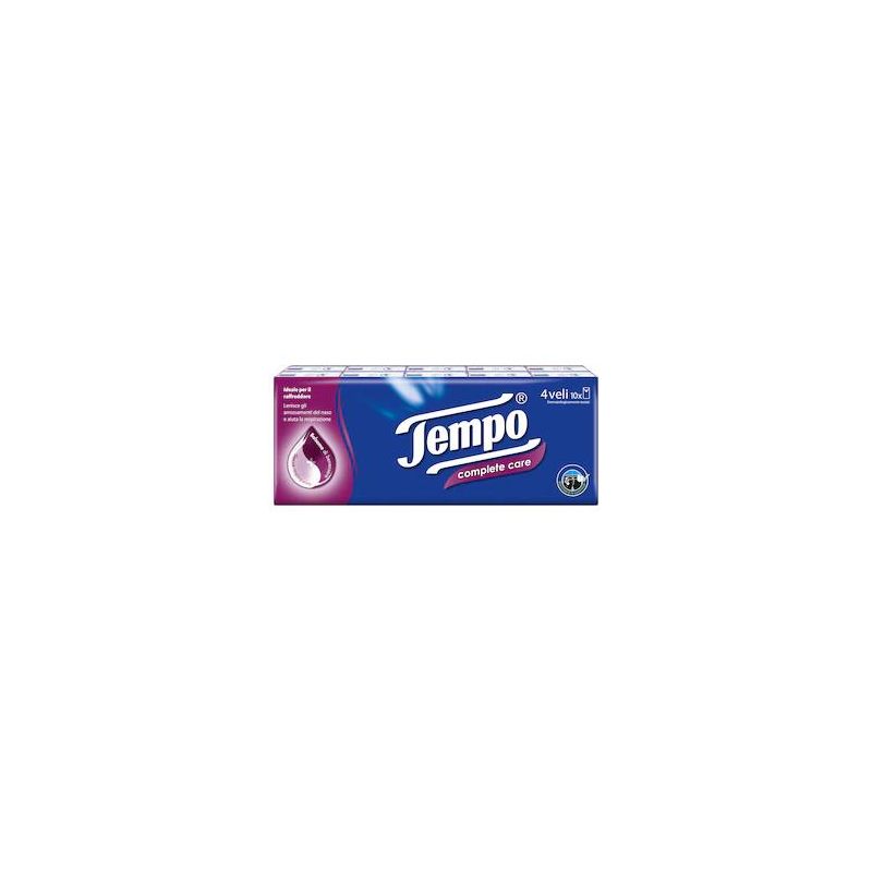 Tempo Complete Care Fazzoletti - Pacchetto da 10 con 90 Pezzi