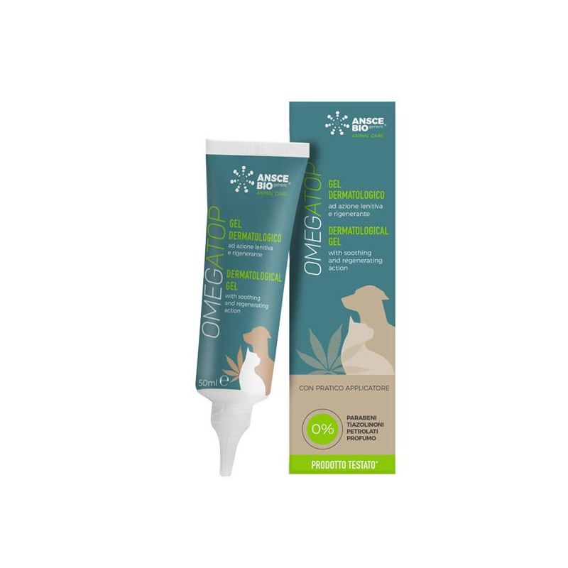 Omegatop Gel Dermatologico per Cani e Gatti - 50ml