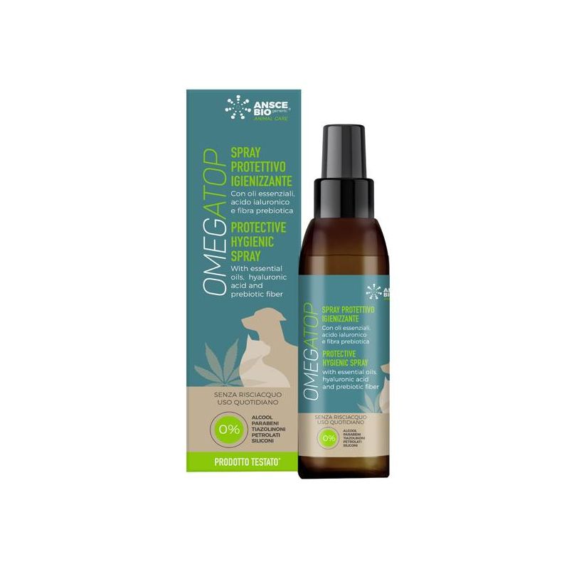 Omegatop Spray Igienizzante e Protettivo 150ml per Cani e Gatti