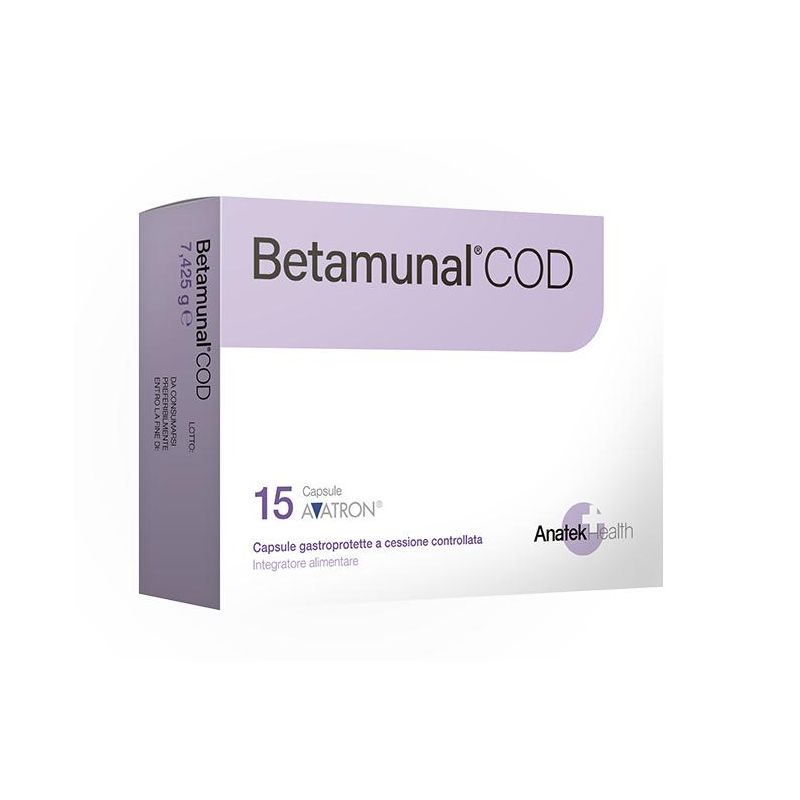 Betamunal Cod: Integratore di Vitamine, 15 Capsule