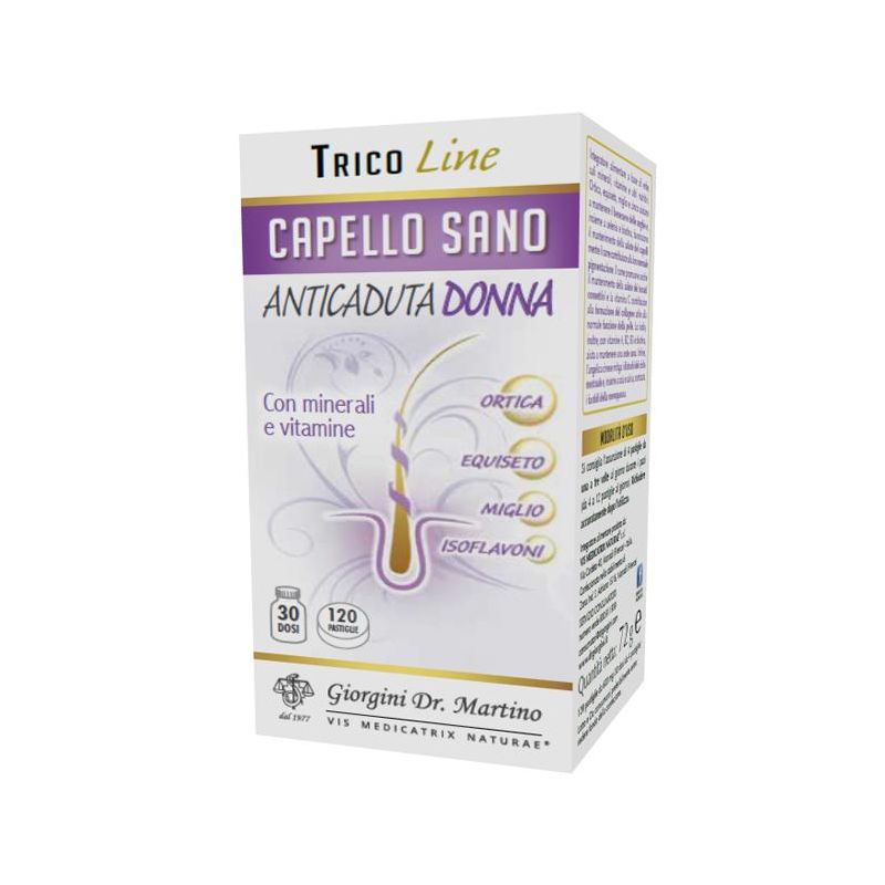 Dr Giorgini Capelli Sani Anticaduta - Integratore per Donne, 120 Pastiglie
