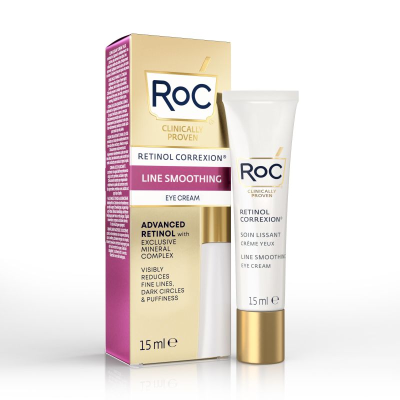Crema Roc Retinol Correxion per Levigare le Rughe Contorno Occhi, 15ml
