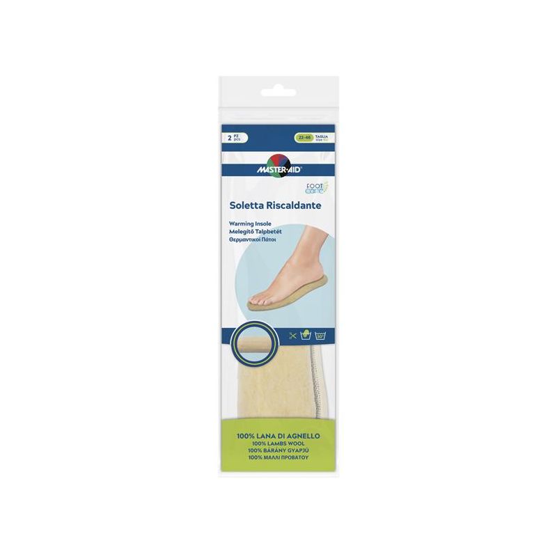 Soletta Riscaldante Ritagliabile Master Aid Footcare - 2 Pezzi