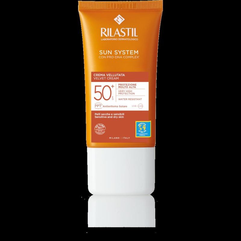 Rilastil Sun Velvet Touch Crema per il Viso con SPF50+ - 50ml