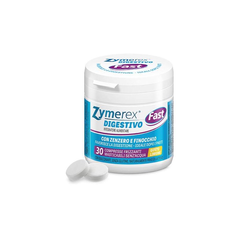 Zymerex Rapid - 30 Compresse Masticabili ad Azione Veloce