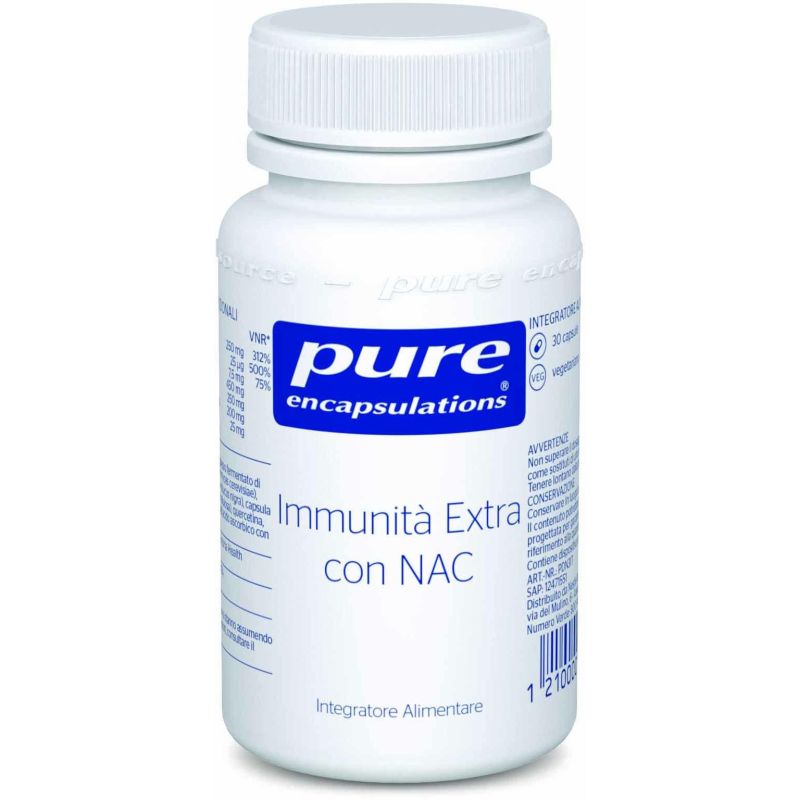 Pure Encapsulations Extra Immunity Support con NAC - 30 Capsule