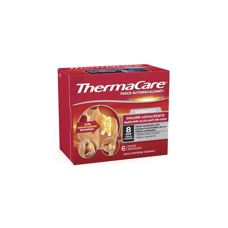 Thermacare Fasce Autoriscaldanti Versatili, Confezione da 6 Pezzi