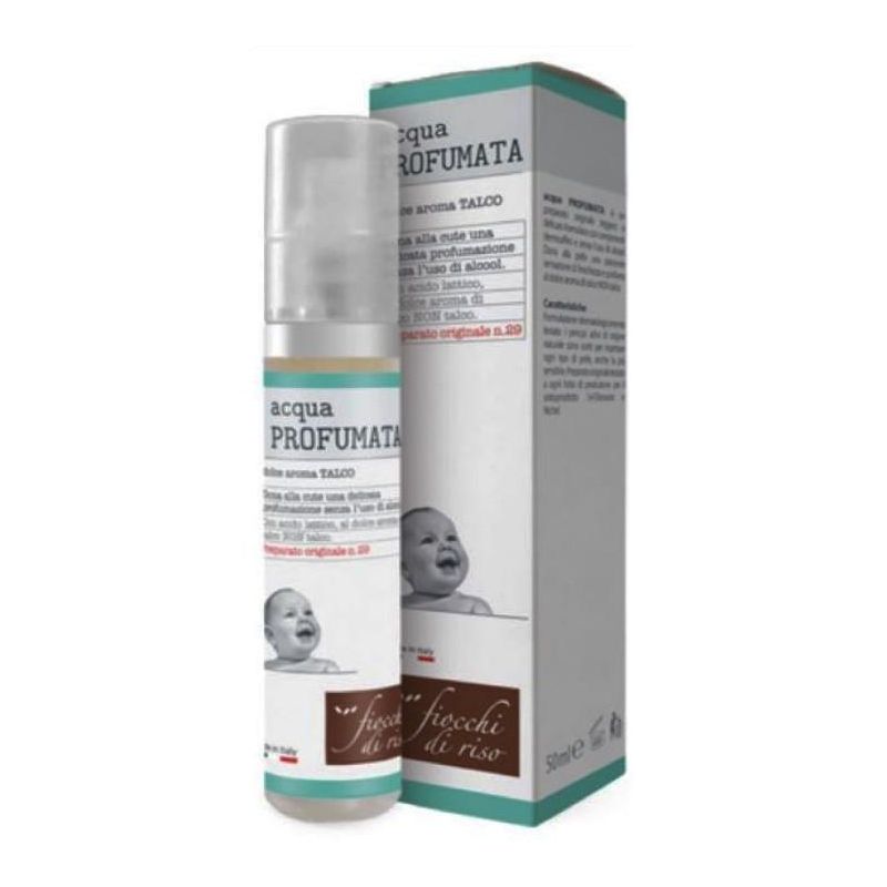 Rinfrescante Acqua Profumata al Talco con Fiocchi di Riso, 50ml